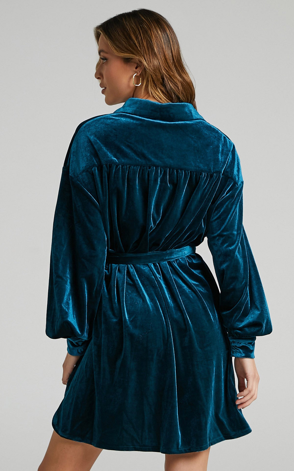 New Long Shirt Hot Sale Women's Velvet Dress