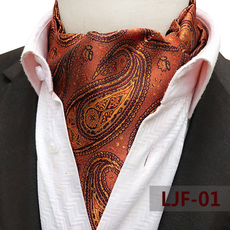 Men's Jacquard Polyester Scarf