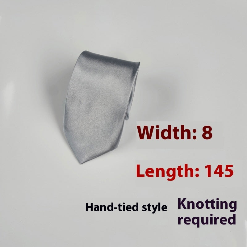 Men's 8cm Plain Suit Tie