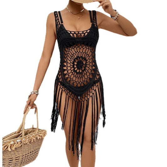 New Crocheted Women's Hollow Beach Dress