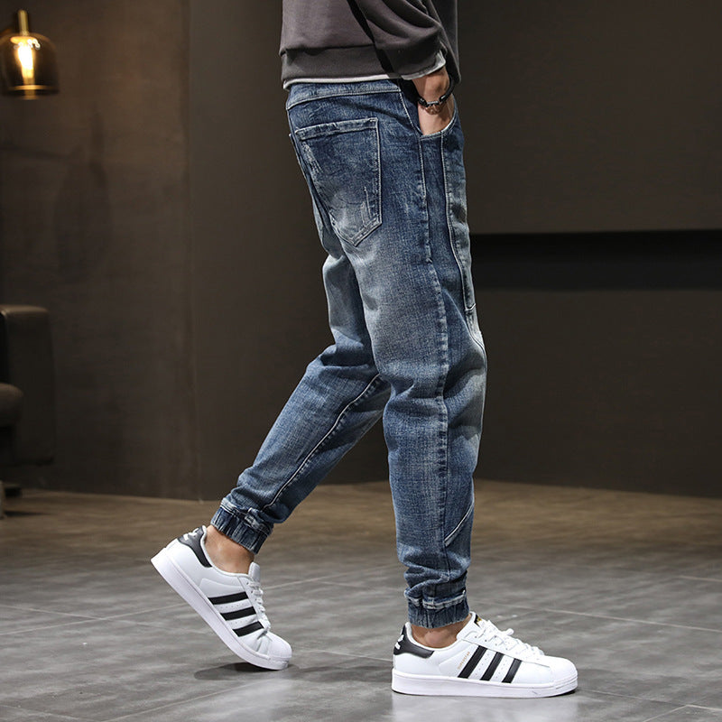 Men's Denim Stretch Plus Size Jeans Slim Casual