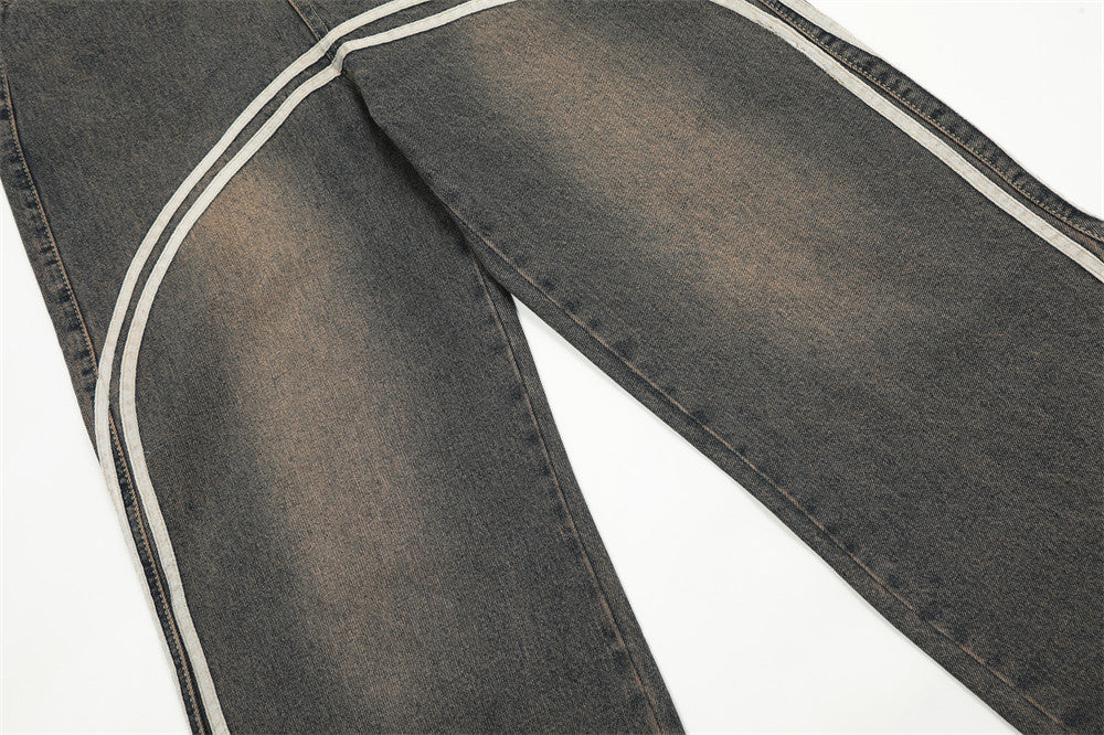 Fashion Side Zipper Slit Jeans For Men