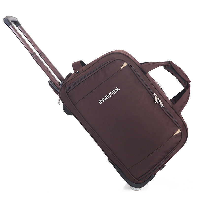 Men's Oxford Cloth Trolley Bag Leisure Travel Folding Luggage