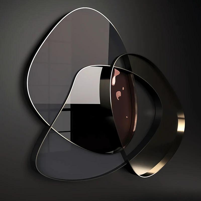 Modern Abstract 3D Metal Wall Art Canvas Painting by GJG Denim