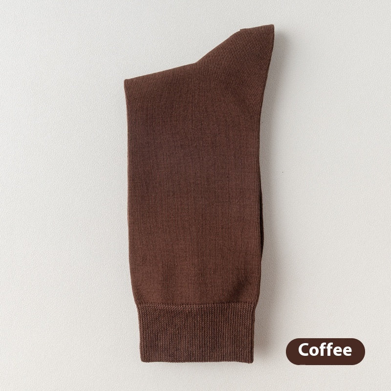Men's Mid-calf Pure Cotton Business Socks