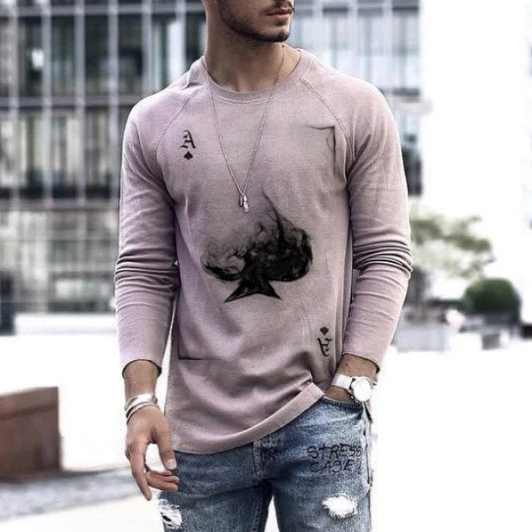 Men's Long Sleeve Loose T-Shirts