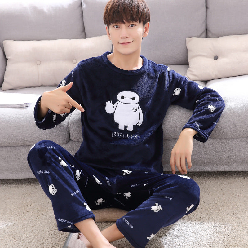 Men's Pajamas Thick Fleece Pajamas