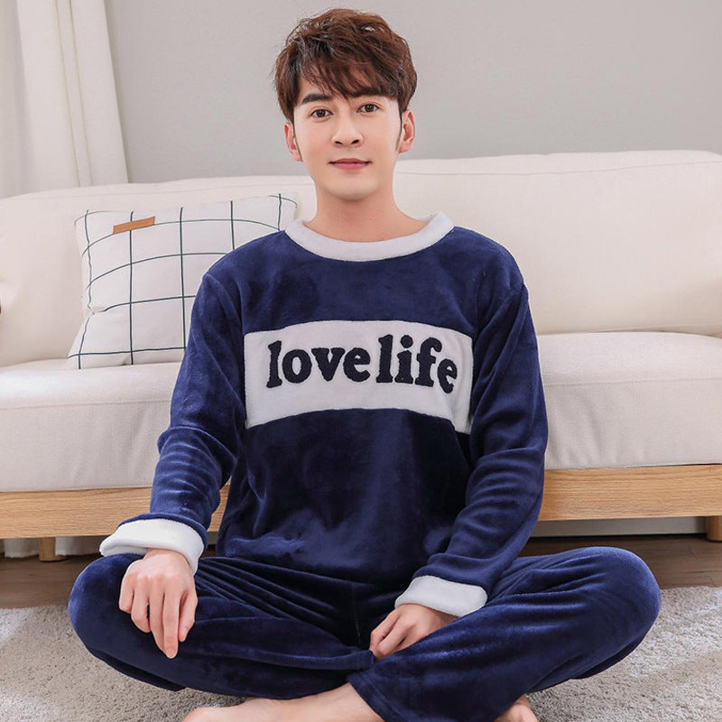 Men's Pajamas Thick Fleece Pajamas