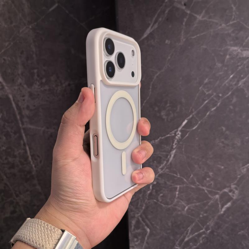 Non-yellow Phone Case Transparent Magnetic Ultra-thin Drop-resistant Protective Cover