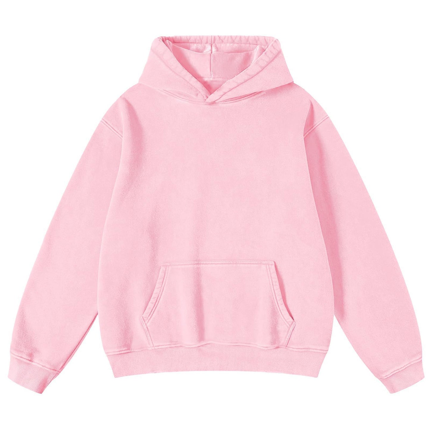 Men's Heavy Fleece-lined Thickened Retro Washed Sweater