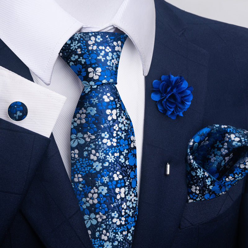 Men's Tie and Pocket Square Combo
