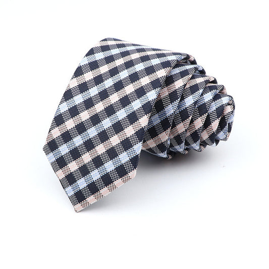 Men's 6cm Casual Ties Skinny Tie Fashion Polyester Plaid
