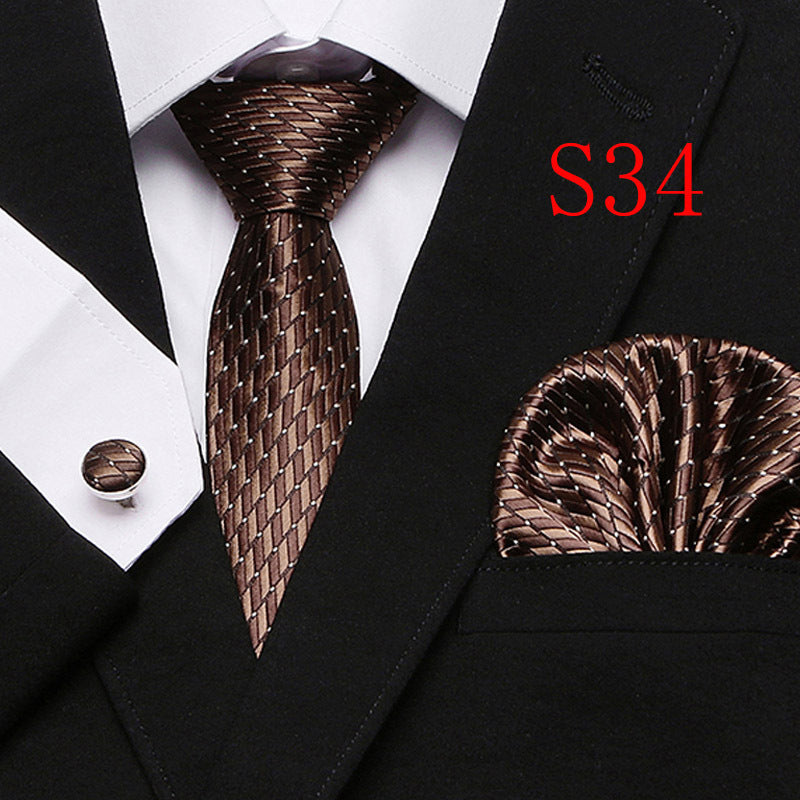 Men's Paisley Series Ties Three-piece Set