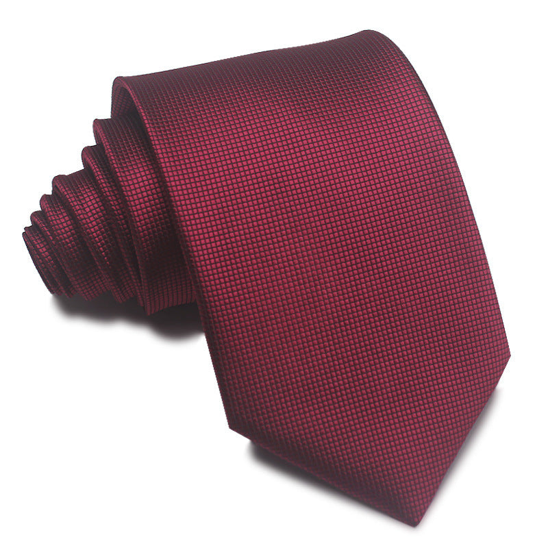 Men's 8CM Polyester Jacquard Striped Ties