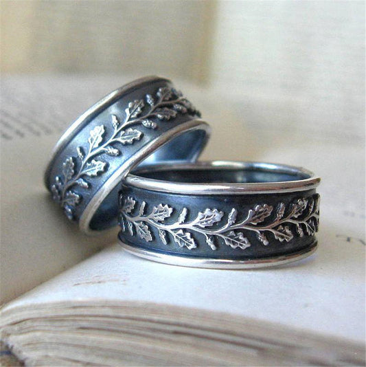 Retro Leaves Fashion Ring For Men