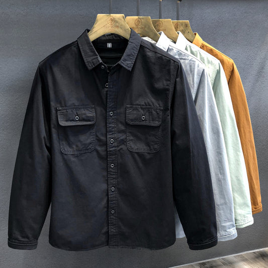 Casual All-matching And Handsome Trendy Brand Shirt by GJG Denim
