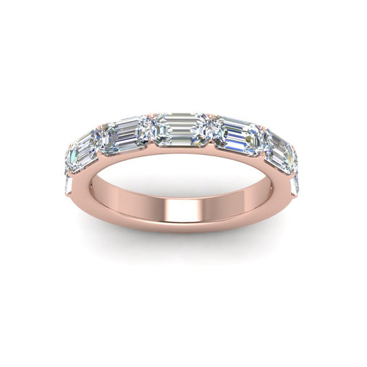 Horizontal Emerald Cut Classic Band