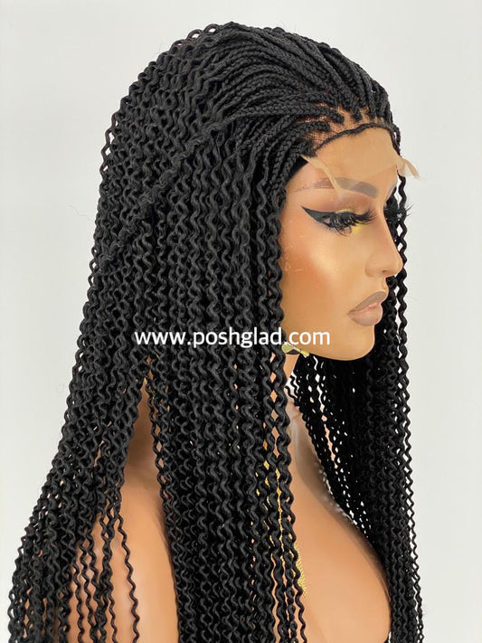 Watermelon Twist Braid - Lace Closure 4x4 - Oluchi