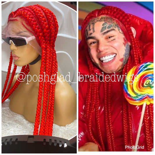 POP SMOKE IN FIRE RED