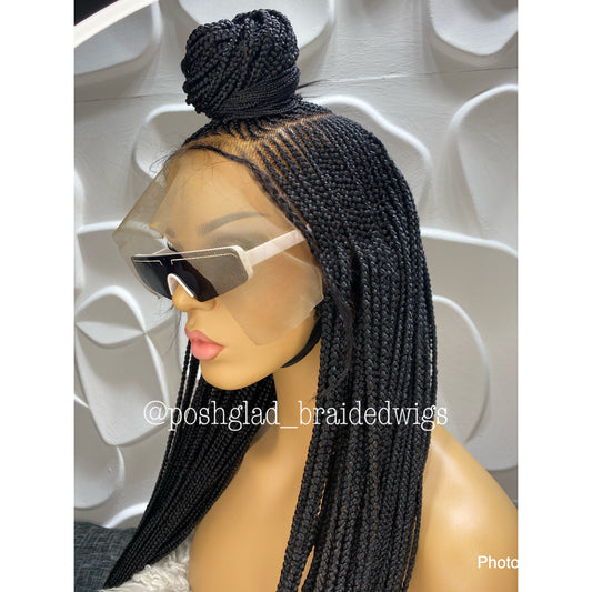 Cornrow Braid Wig (13x6 Lace Frontal) - Cele