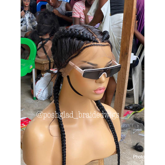 Cornrow Braid Wig - French Braid - Annette