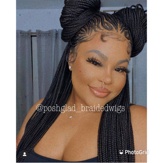 Wig Fab Cornrow 13 by 4 Ready to ship