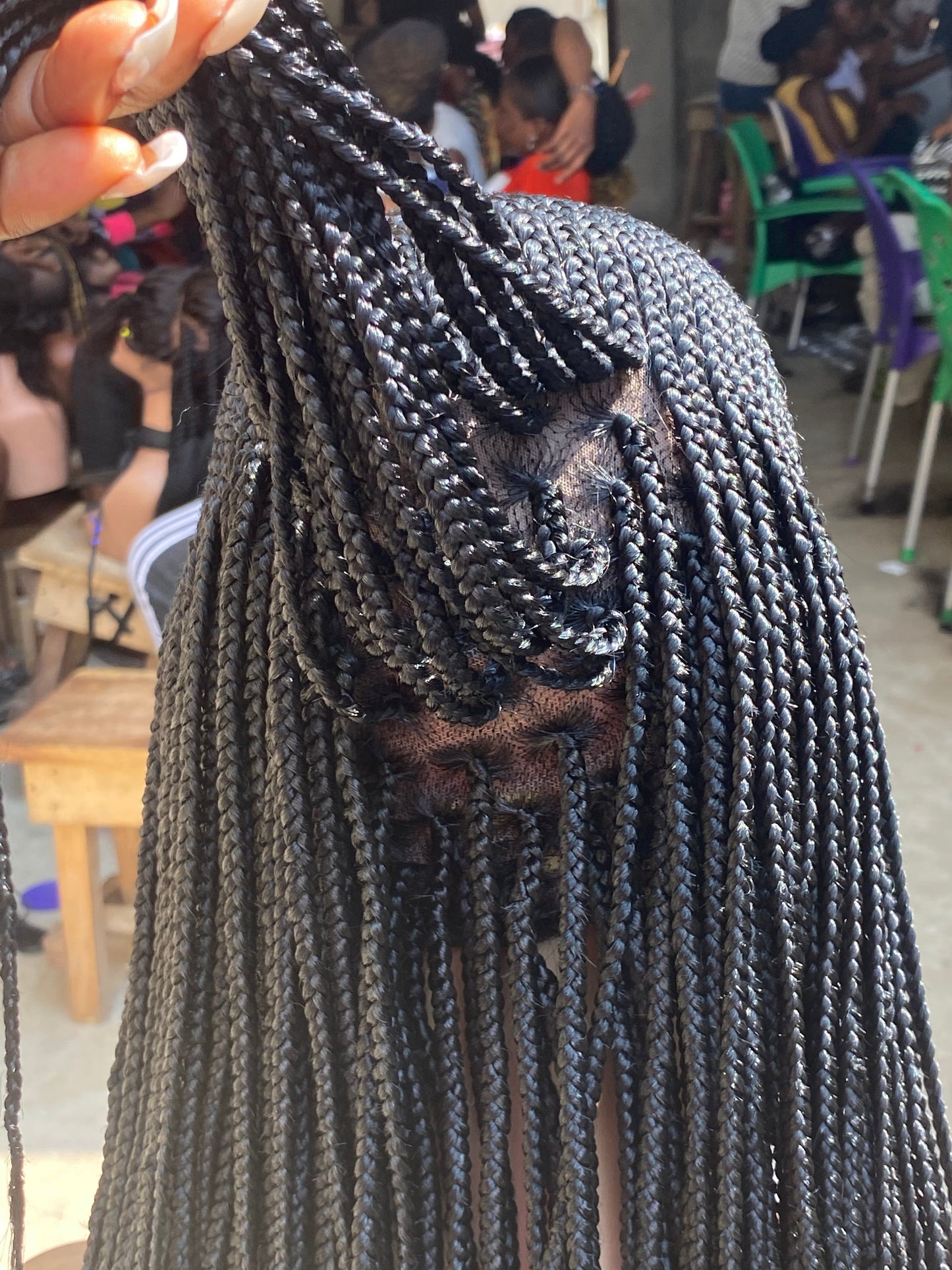 Cornrow Braid Wig - Full Lace Side Part - Candy