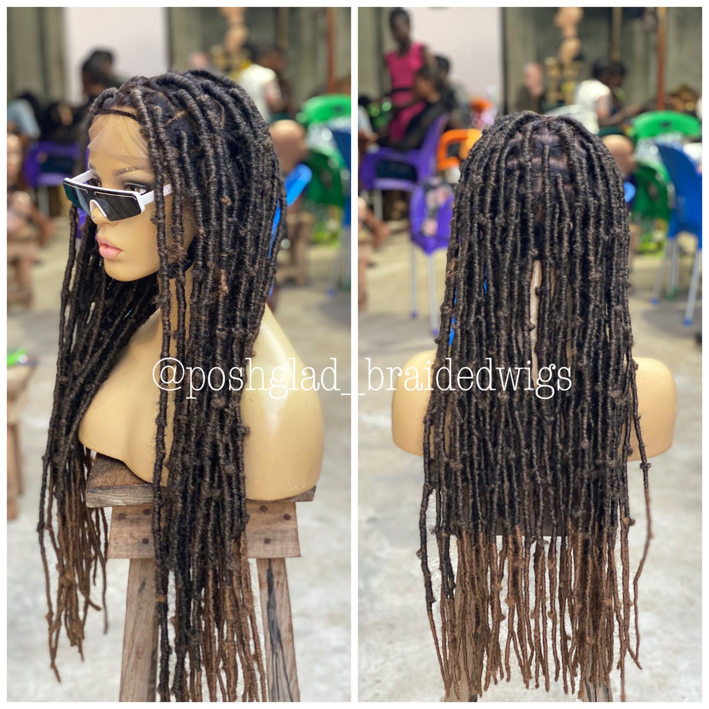 Destress Faux Locs - Faux Locs Color 1B/27 - Whoopi