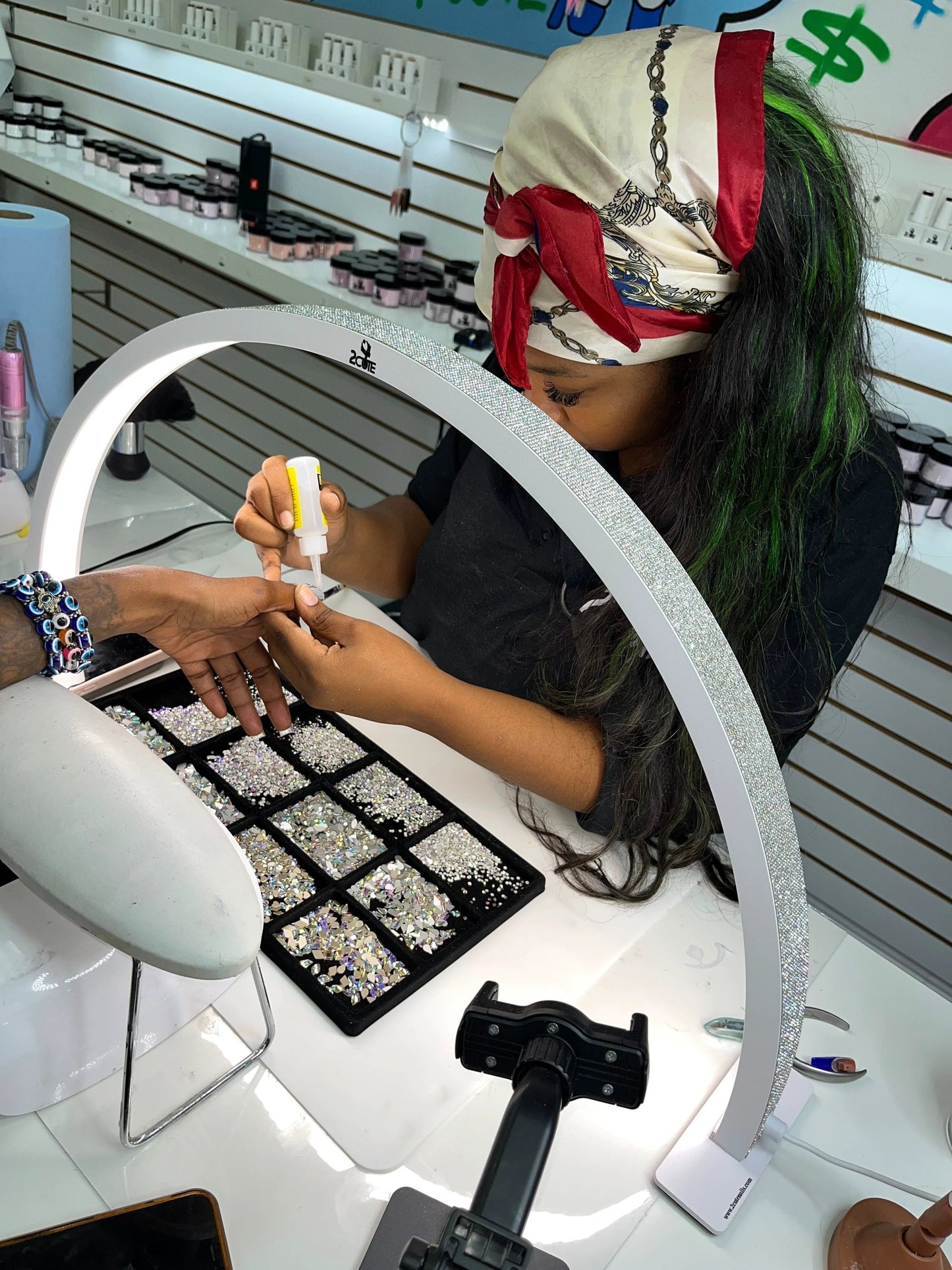 White Nail Desk Light (FREE Shipping) by 2Cute Nails