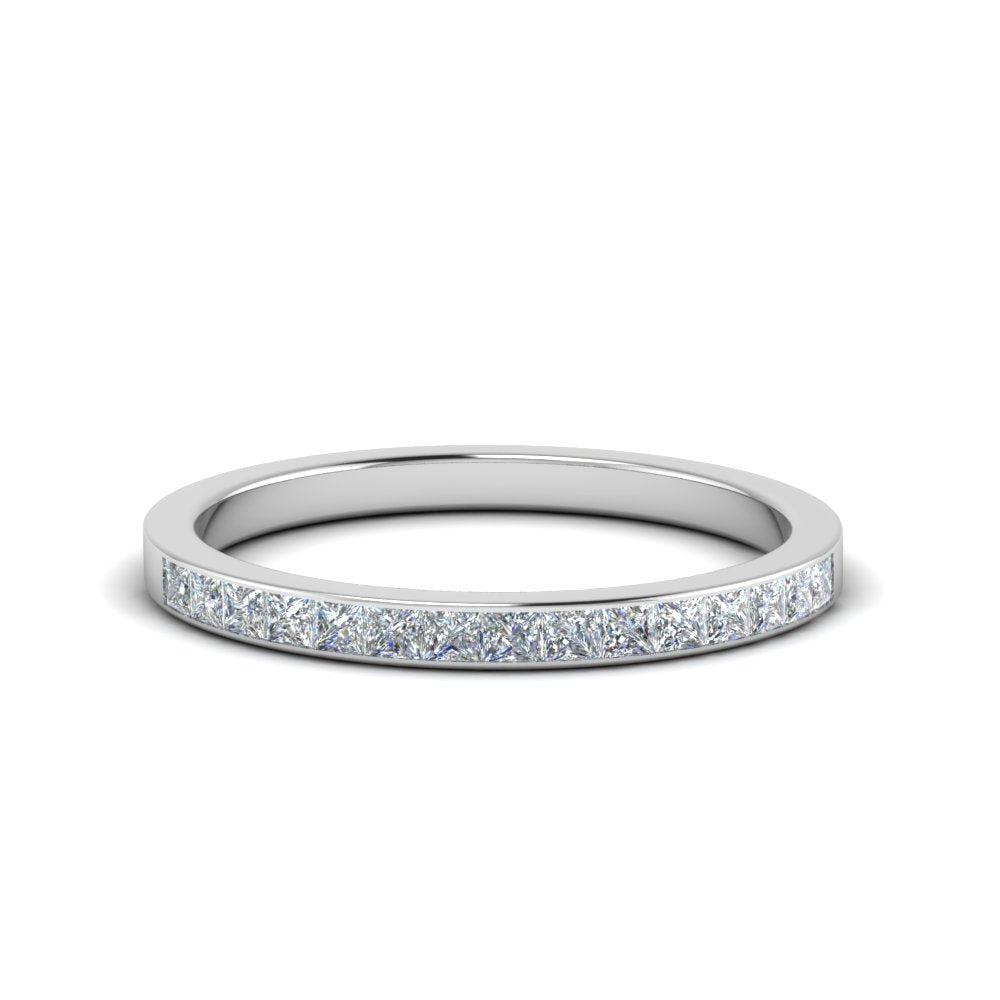 0.25 Ct. Princess Channel Wedding Band