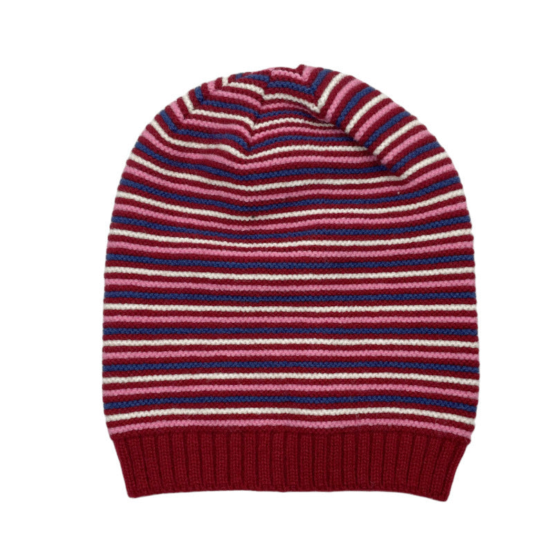 Men's Striped Knitted Warm Woolen Beanie