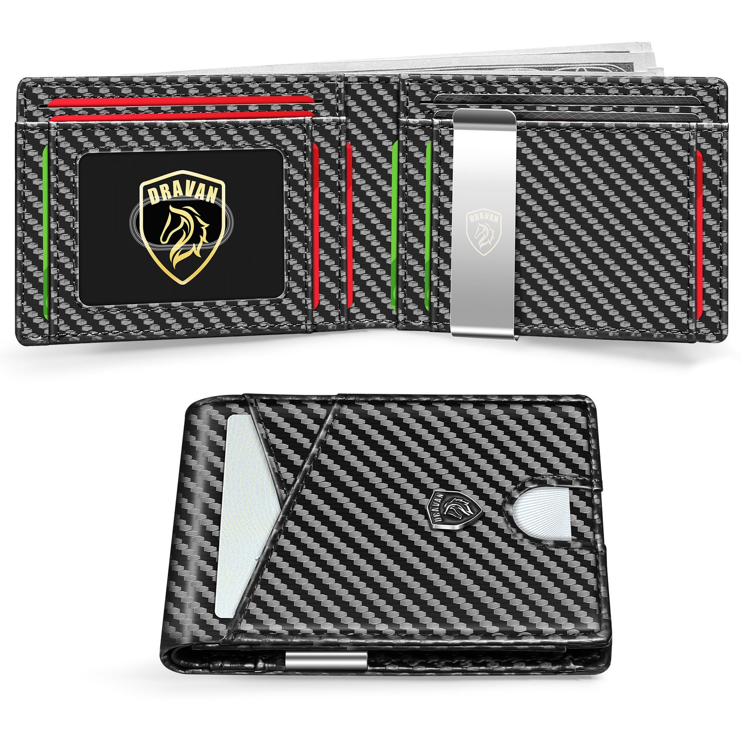 Men's Card Holder Portable Carbon Fiber