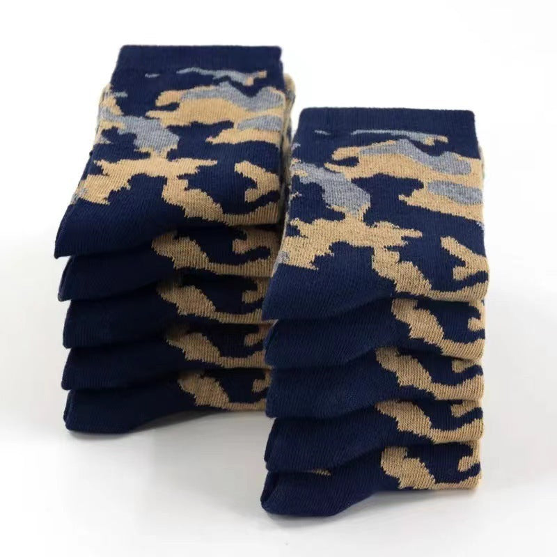 Men's Camoflauge Polyester Cotton Tube Socks