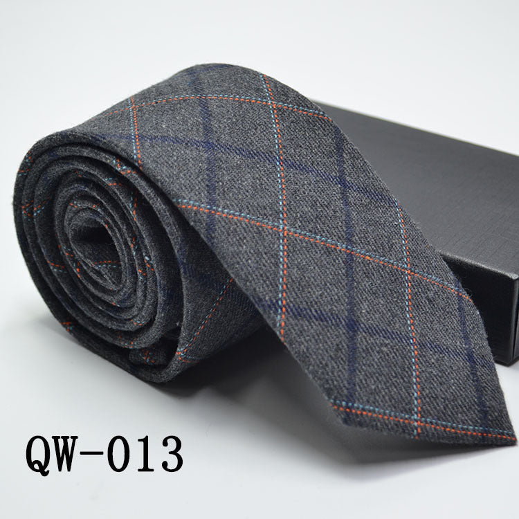 Men's Super Narrow Wool-like Elegant Tie