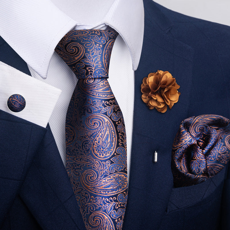Men's Tie and Pocket Square Combo