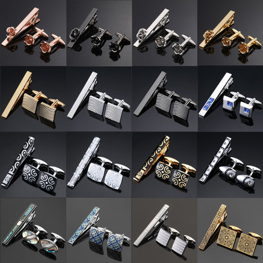 Men's  Tie Clip and Cufflinks Set