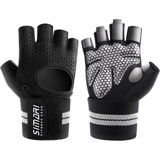 Men's Simplicity All-Match Sports Fitness Short Finger Gloves