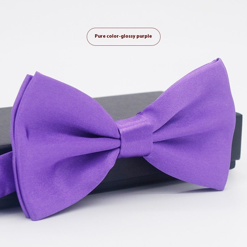 Men's Solid Color Bow Tie