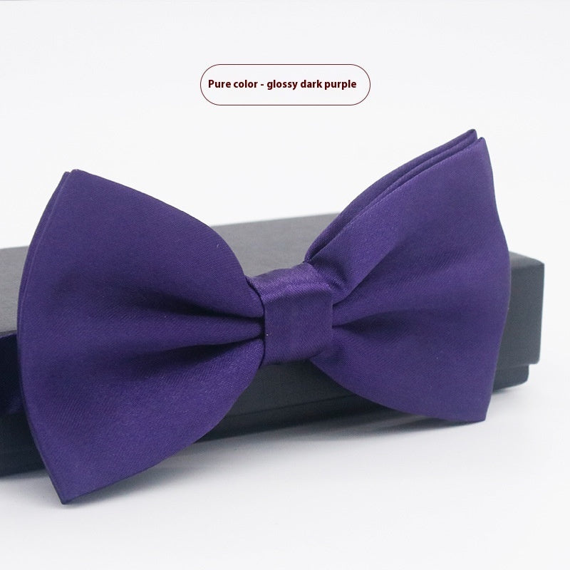 Men's Solid Color Bow Tie