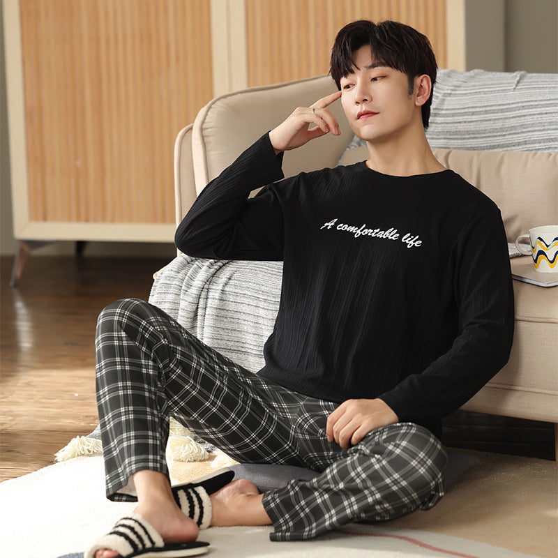 Men's Varions Print Long Sleeve Pajamas