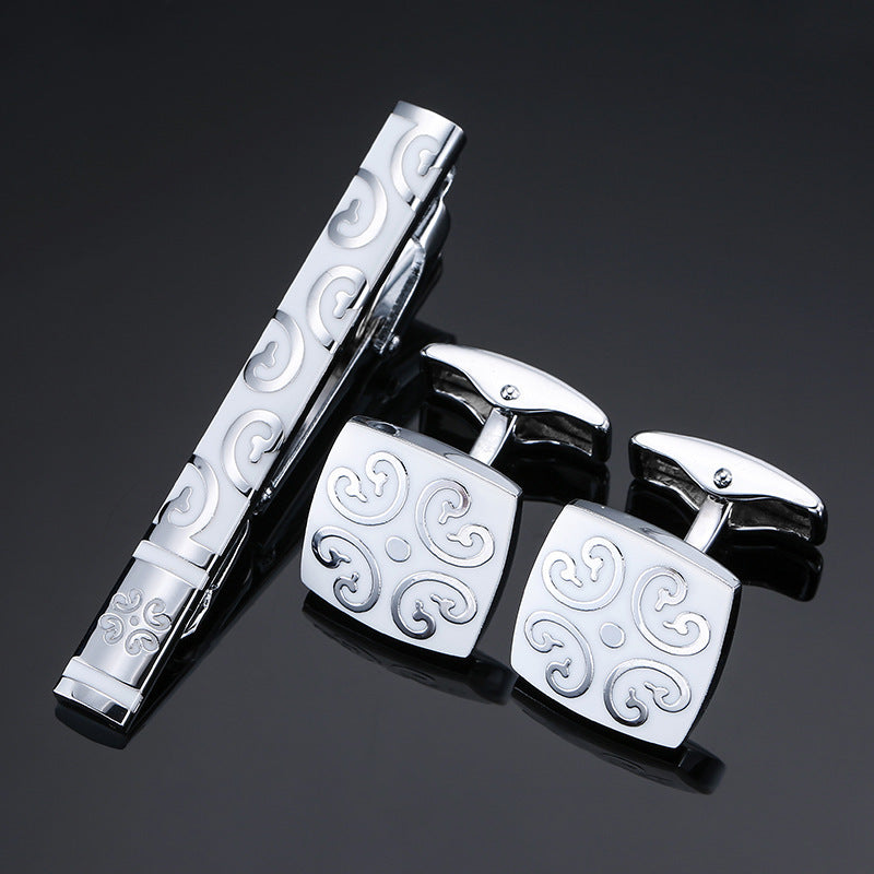 Men's  Tie Clip and Cufflinks Set