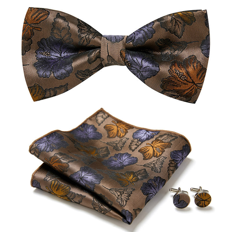 Men's Bow Ties Three Piece Set