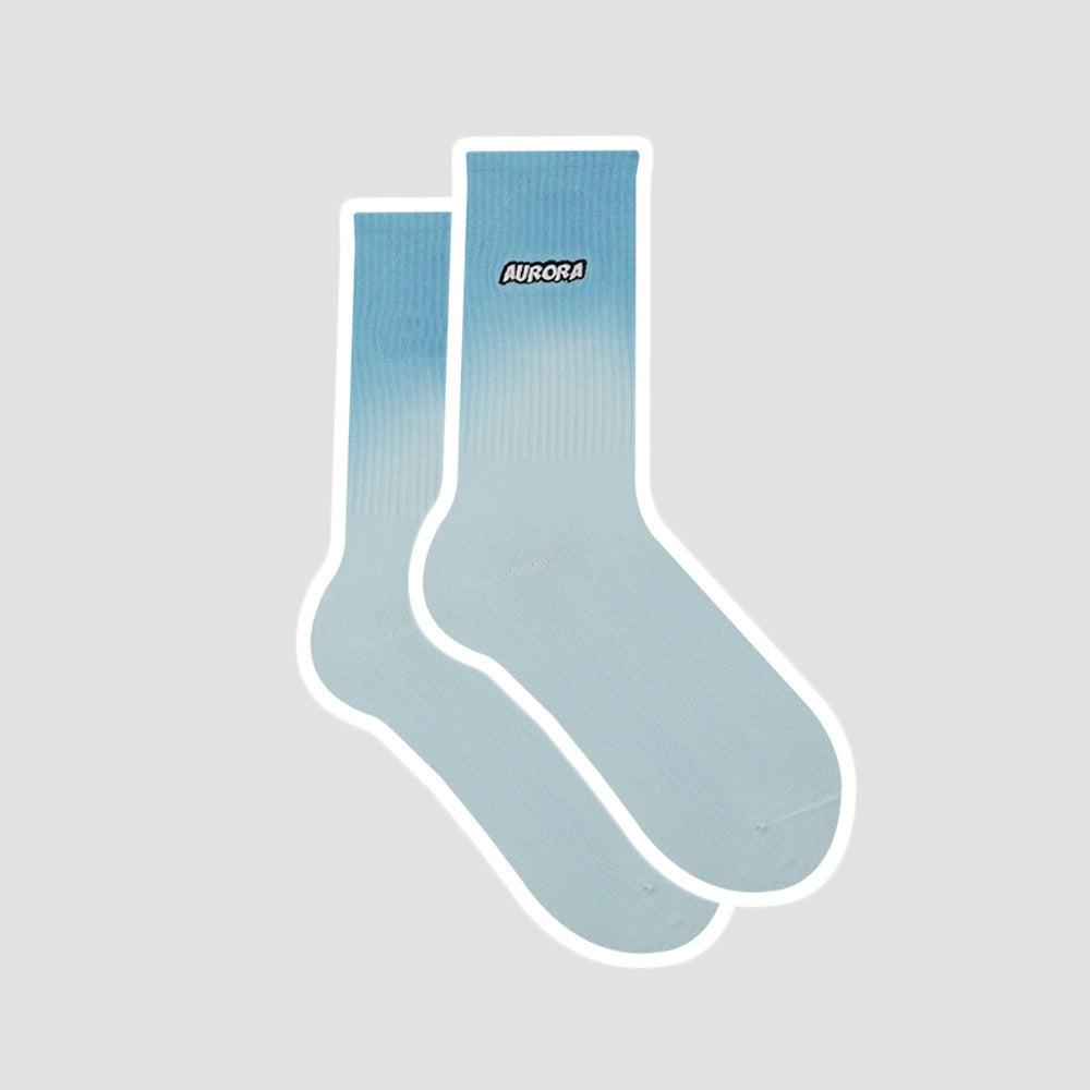 Men's Trendy Sports Dyed Cotton Tube Socks