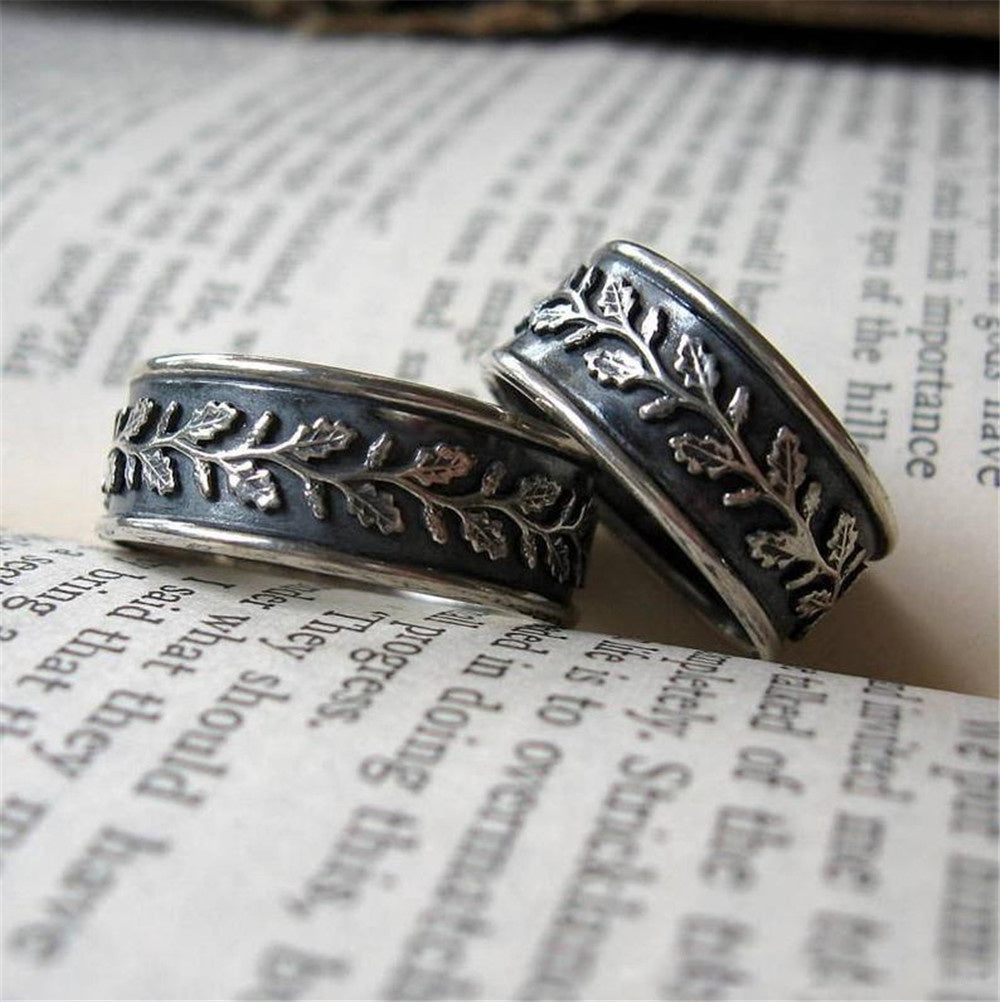 Retro Leaves Fashion Ring For Men