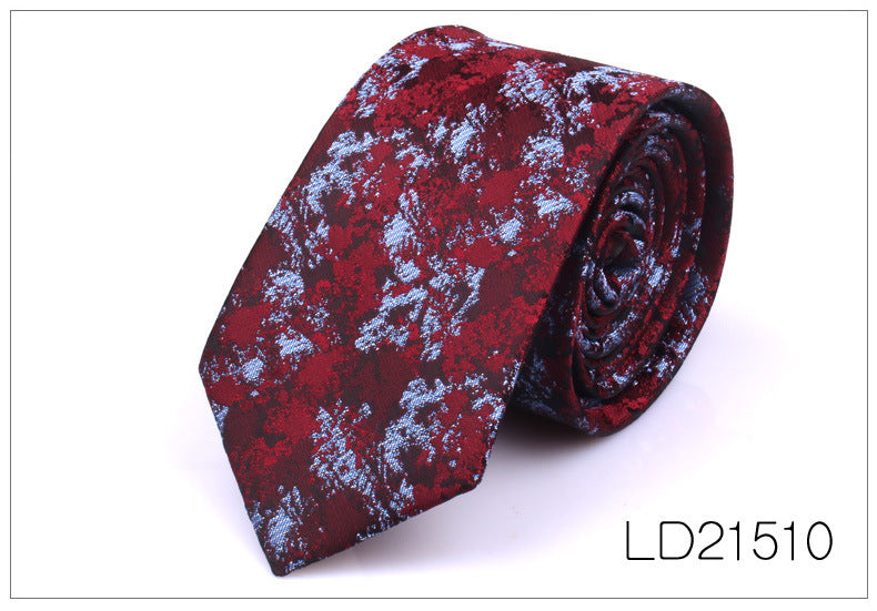 Men's Casual Fashion 6cm Flower Graffiti Tie