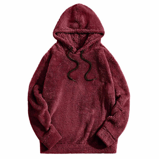 Men's Thick Double-sided Casual Loose Long-sleeved Hooded Sweater