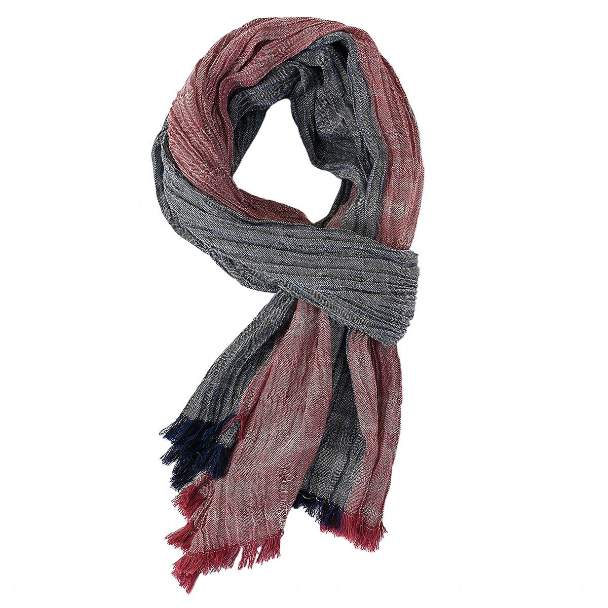 Men's Thin Striped Scarf