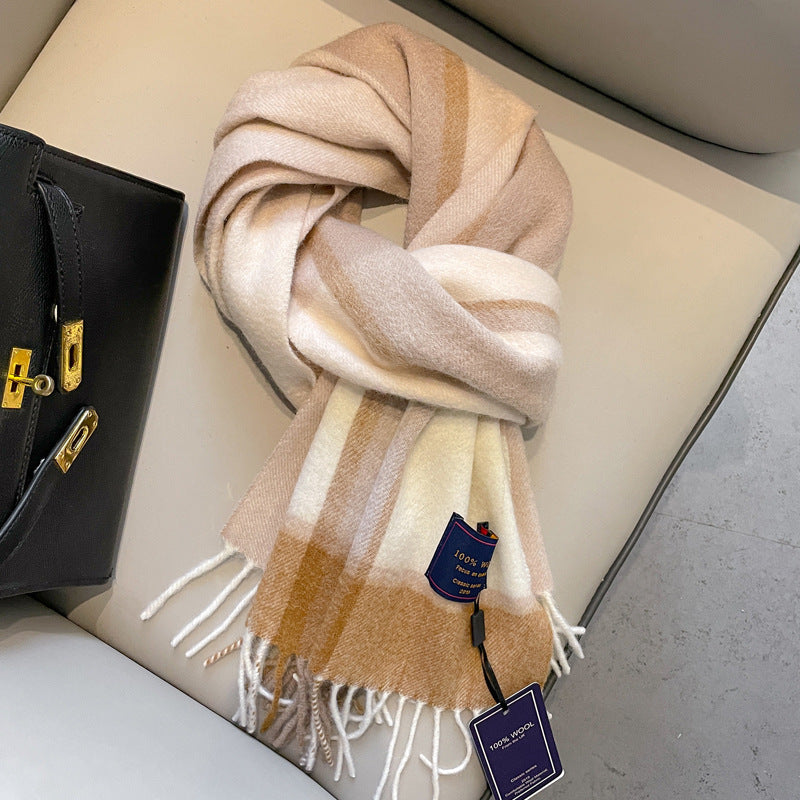 Men's Wool Scarf Winter