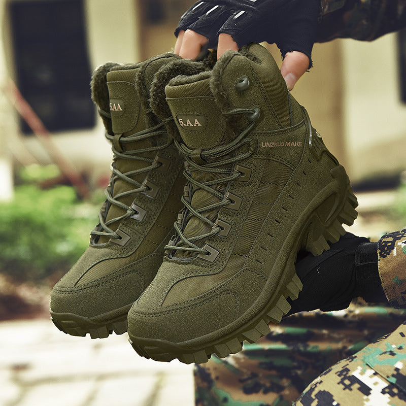 Men's Combat Boots Fleece-lined