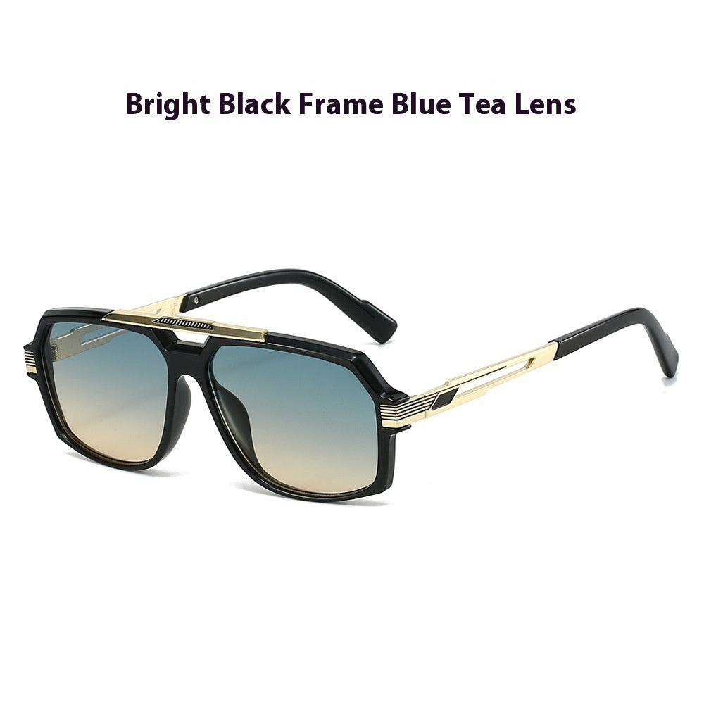 Men's Metal Mirror Leg Paint Fashion All-match Sun-resistant Sunglasses